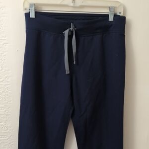 Figs Navy Blue Relaxed Scrub Pants S